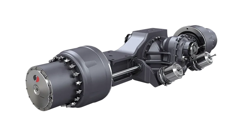 Duplex-drive-axle-with-wheelside-reduction